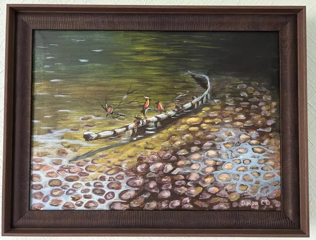 Картина «Галечный берег», Jung Sen Tek